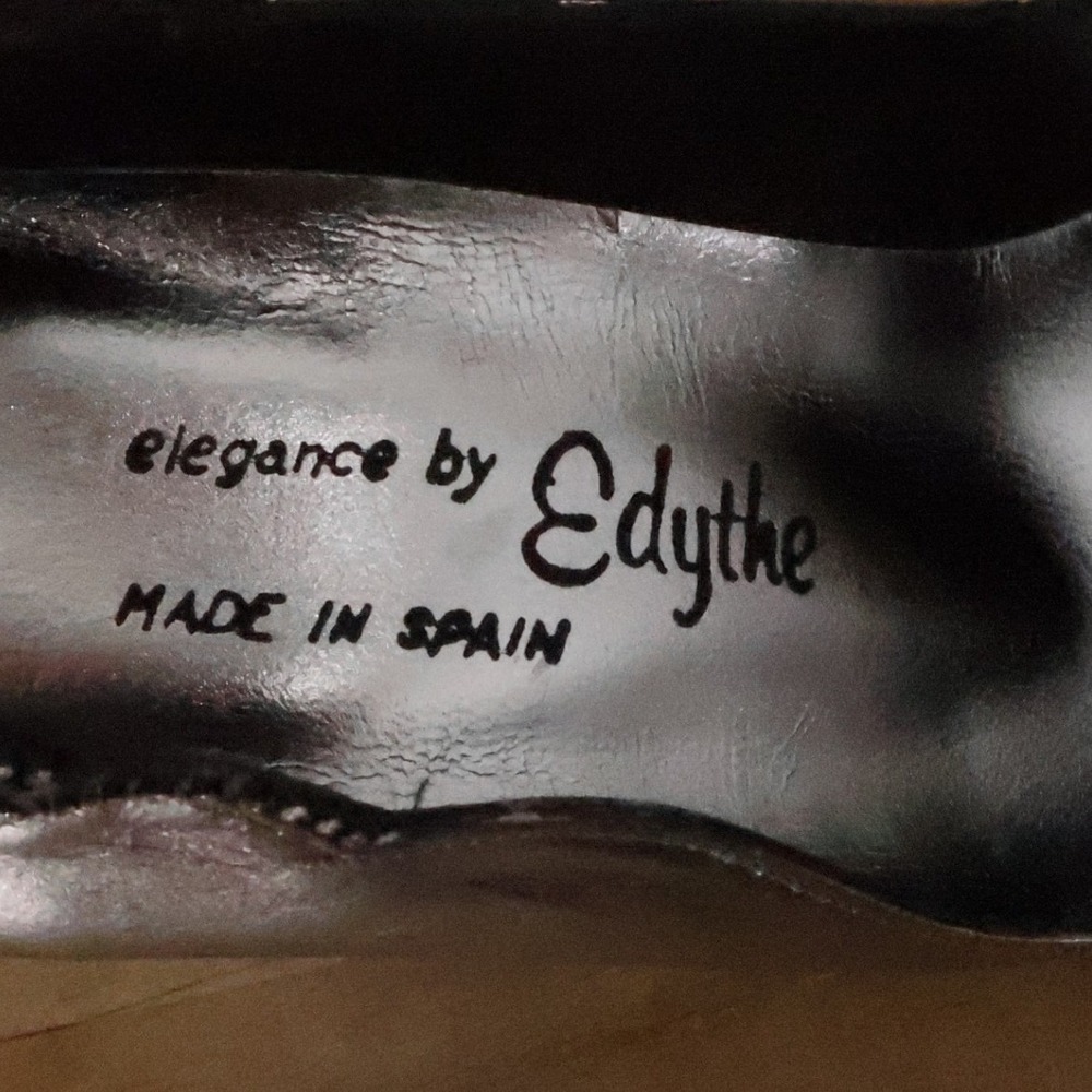 Elegance by Edythe Silver Metallic Rhinestone Pumps Size Leather Vtg Y2K - Picture 2 of 13